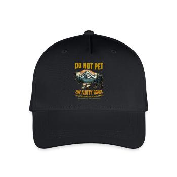 Vache duveteuse Buffalo Parc national de Yellowstone - Casquette de baseball bio Enfant - noir - Devant