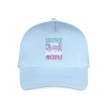 Brother Of The K Pop Birthday Girl - Organic Kids’ Baseball Cap - light blue - Front