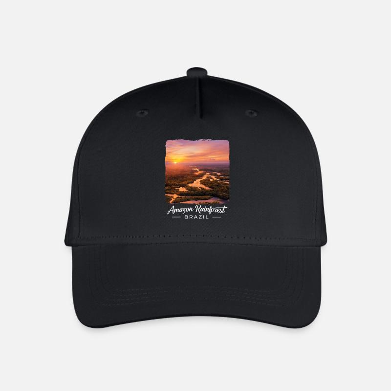 Forêt tropicale Découvert du Brésil - Casquette de baseball bio Enfant - noir
