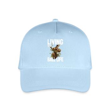 Königspython Schlangen Liebhaber Terrarium Python - Kinder Bio Basecap - Hellblau - Vorne