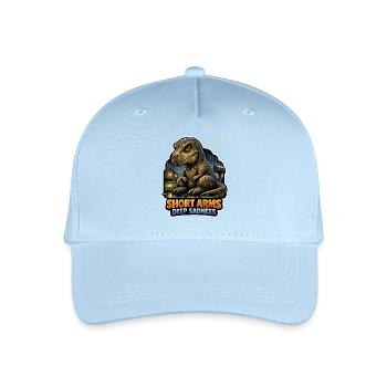 Emo Dinosaur, Sad Dino, Emotional - Organic Kids’ Baseball Cap - light blue - Front
