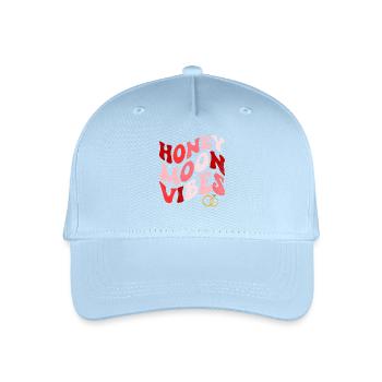 Flitterwochen-Vibes Neue Bräute Hochzeit gerade verheiratet - Kinder Bio Basecap - Hellblau - Vorne