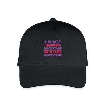 Musical Theatre What Happens Stays Backstage Actor - Organic Kids’ Baseball Cap - black - Front