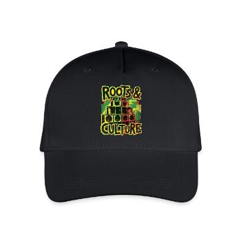 Roots Reggae Dub - Organic Kids’ Baseball Cap - black - Front