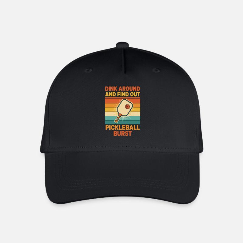 Pickleball S’amuse et découvre Un Joueur Drôle - Casquette de baseball bio Enfant - noir