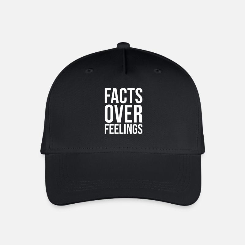 Facts Over Feelings - Organic Kids’ Baseball Cap - black