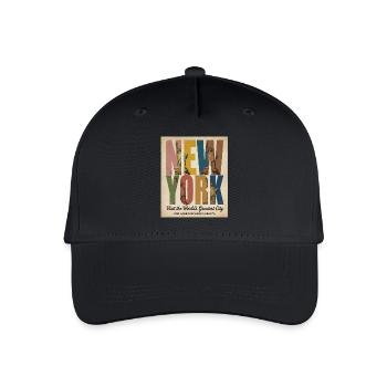 New York Vintage – Statue de la Liberté - Casquette de baseball bio Enfant - noir - Devant