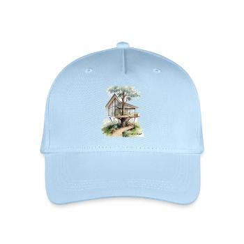 Baumhaus-Träume Glasparadies - Kinder Bio Basecap - Hellblau - Vorne