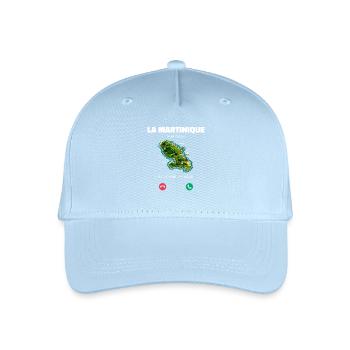 La Martinique M’appelle Faut Que J’y Aille Humour - Casquette de baseball bio Enfant - bleu clair - Devant