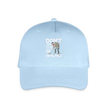 Nicht Ansprechen Ich Sondele Metalldetektor - Kinder Bio Basecap - Hellblau - Vorne