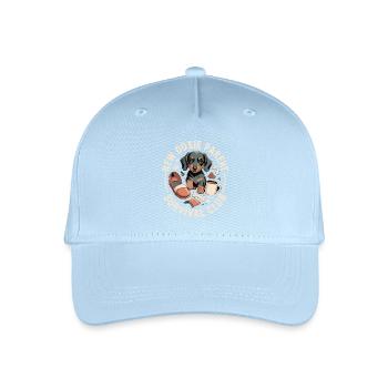 Dachshund Survival Club - Organic Kids’ Baseball Cap - light blue - Front