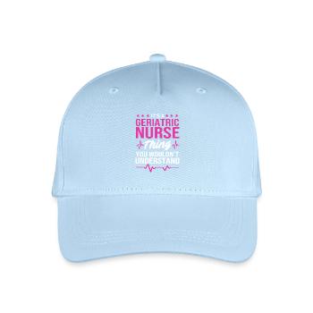 Altenheim Altenpflegerin Krankenschwester - Kinder Bio Basecap - Hellblau - Vorne