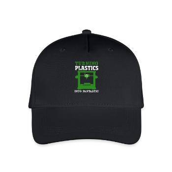 Turning Plastic Into Awesome 3D Printer - Organic Kids’ Baseball Cap - black - Front