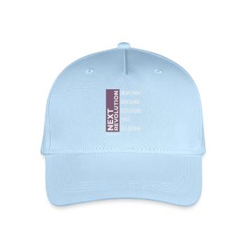 Anti AI Industrial Revolution - Organic Kids’ Baseball Cap - light blue - Front