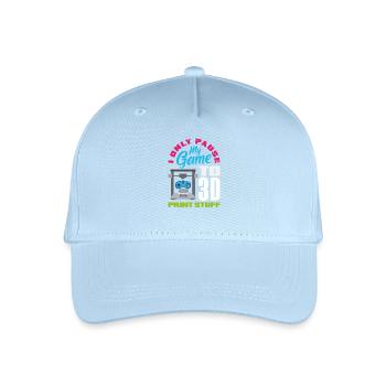 Pausiere Mein Spiel Nur Für 3D Druck Gamer - Kinder Bio Basecap - Hellblau - Vorne