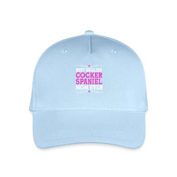 Maman Cocker Spaniel Maman de chien - Casquette de baseball bio Enfant - bleu clair - Devant