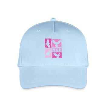 Eagle Retro Graphic Silhouettes - Organic Kids’ Baseball Cap - light blue - Front