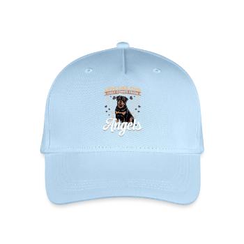 Rottweiler Rottweiler Rottie Race de chien - Casquette de baseball bio Enfant - bleu clair - Devant