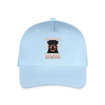 Rottweiler Rottweiler Rottie Race de chien - Casquette de baseball bio Enfant - bleu clair - Devant