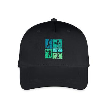 Cheerleading Sport Style Rétro - Casquette de baseball bio Enfant - noir - Devant