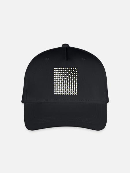 Motif de chaîne de vélo - Casquette de baseball bio Enfant - noir