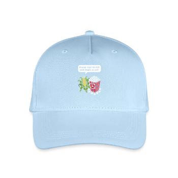Mais & Popcorn Wortwitz - Kinder Bio Basecap - Hellblau - Vorne