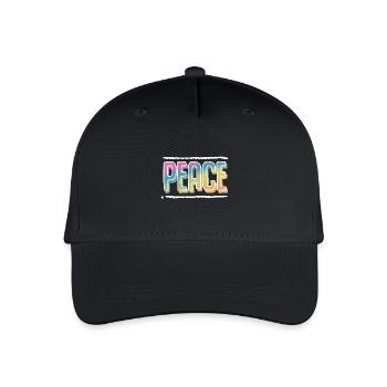Peace - Organic Kids’ Baseball Cap - black - Front