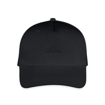 Berg Symbol Alpen - Kinder Bio Basecap - Schwarz - Vorne