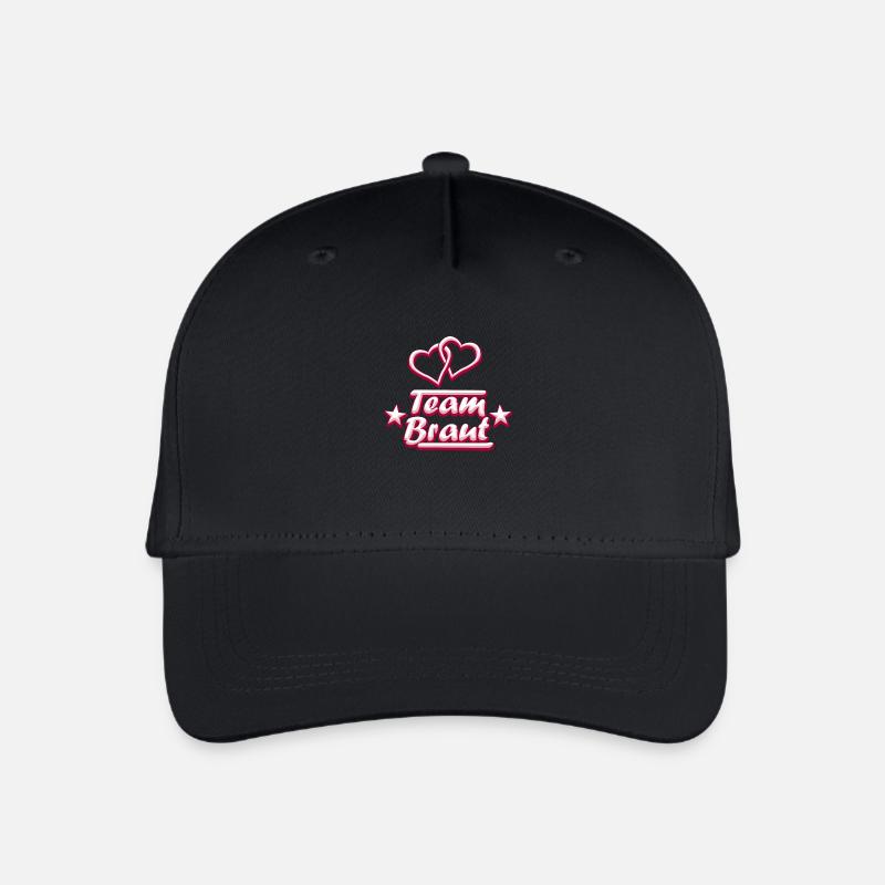 Team Braut - Kinder Bio Basecap - Schwarz