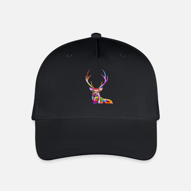 Hirsch - Kinder Bio Basecap - Schwarz