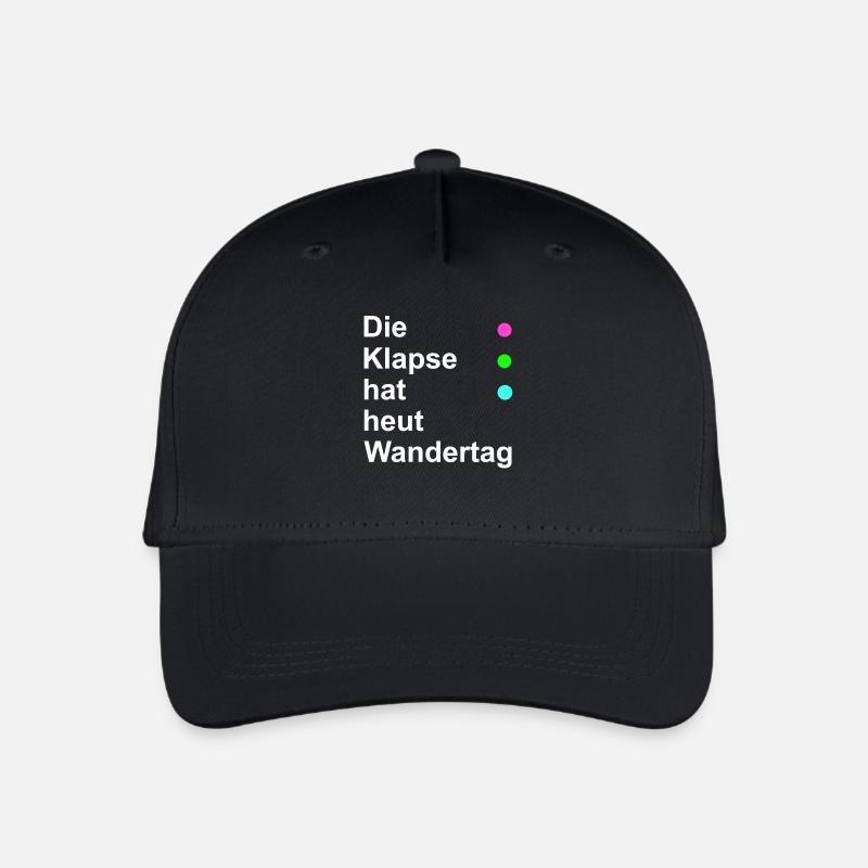 Die Klapse hat heut Wandertag - Kinder Bio Basecap - Schwarz