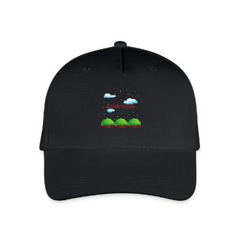 Game over gaming gift gambler console Mario PC - Organic Kids’ Baseball Cap - black - Front