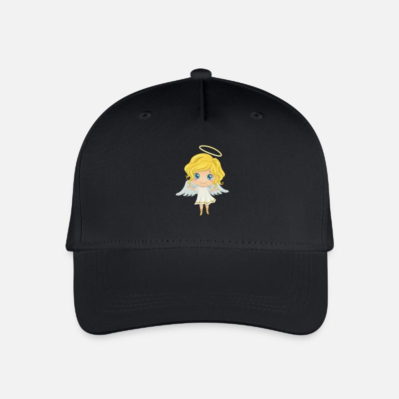 Angel - Organic Kids’ Baseball Cap - black