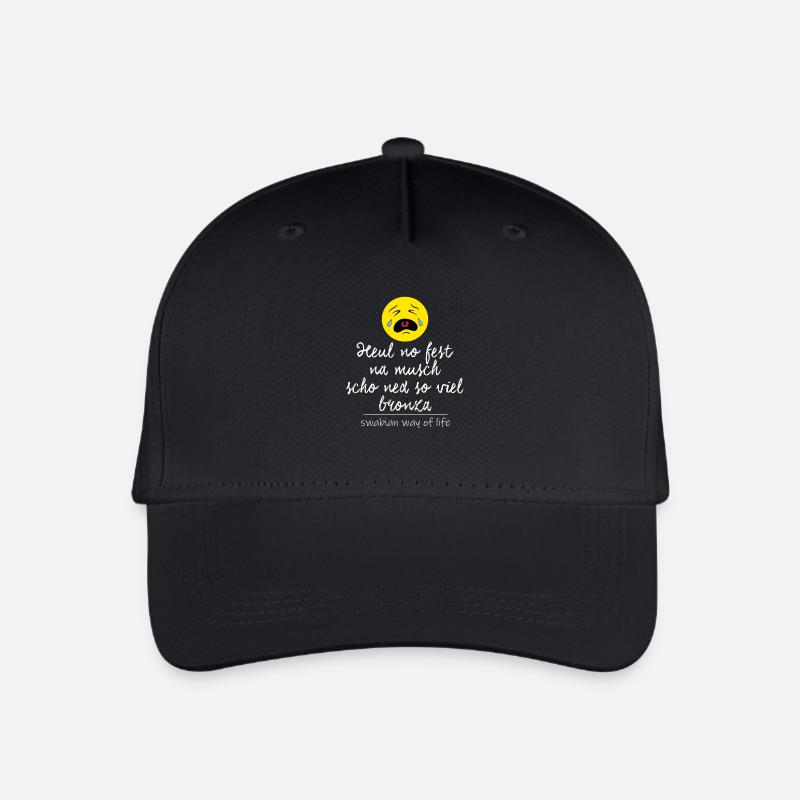 Heul no fest, na musch scho ned so viel bronza. - Kinder Bio Basecap - Schwarz