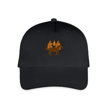horse - Organic Kids’ Baseball Cap - black - Front
