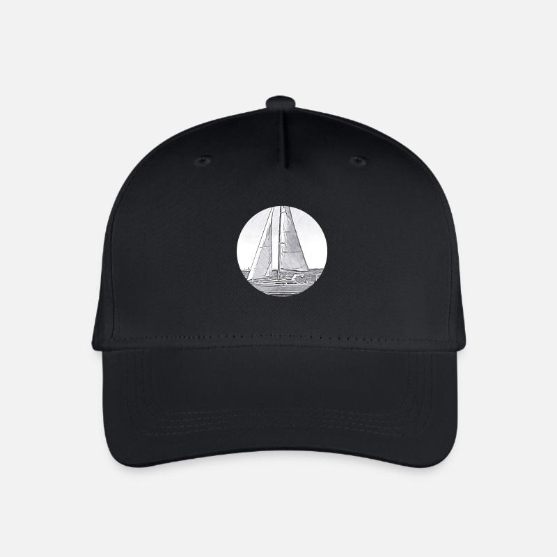 Segeln - Kinder Bio Basecap - Schwarz