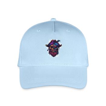 Crâne de pirate - Casquette de baseball bio Enfant - bleu clair - Devant