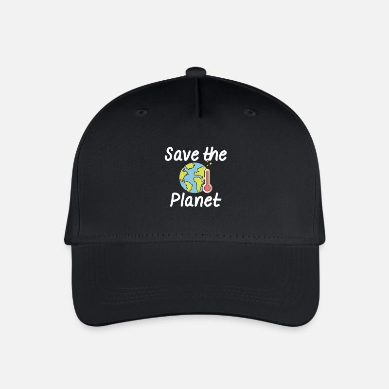 Klimawandel Umweltschutz Naturschutz - Kinder Bio Basecap - Schwarz