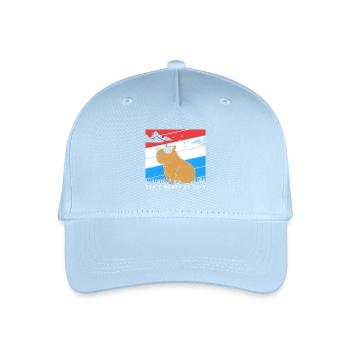 Dont Worry Be Capy Capybara - Kinder Bio Basecap - Hellblau - Vorne