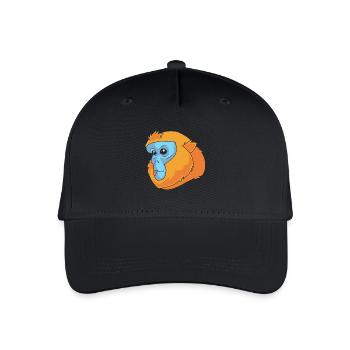 Snub-nosed monkey Monkey Chimpanzee - Organic Kids’ Baseball Cap - black - Front