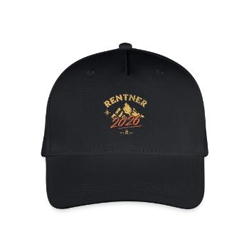 Rentner 2026 - Kinder Bio Basecap - Schwarz - Vorne