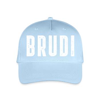 Brudi Bruder Brate Bratan Bro - Kinder Bio Basecap - Hellblau - Vorne