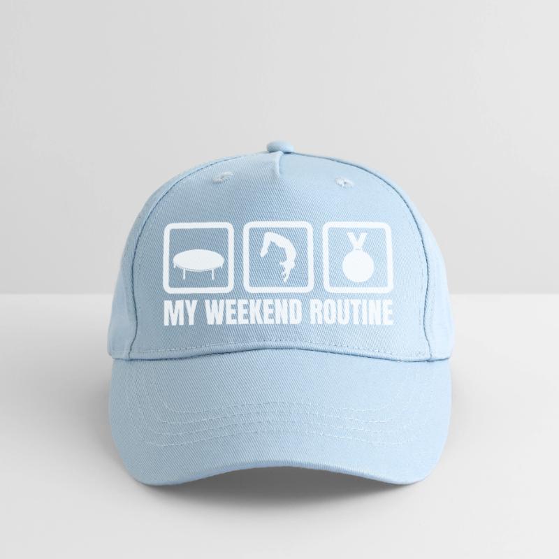 Trampoline Weekend Routine Organic Kids’ Baseball Cap