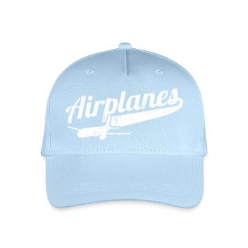Flugzeuge - Kinder Bio Basecap - Hellblau - Vorne