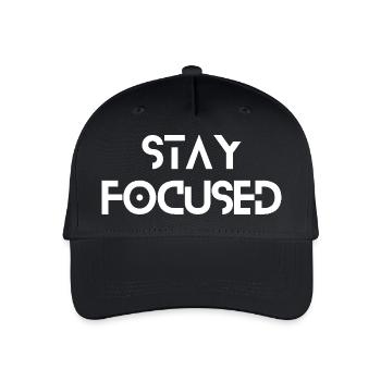 Stay Focused - Organic Kids’ Baseball Cap - black - Front