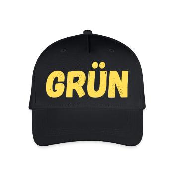 Grün - Kinder Bio Basecap - Schwarz - Vorne