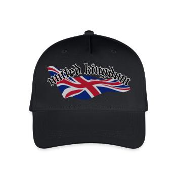 Royaume-Uni - Casquette de baseball bio Enfant - noir - Devant