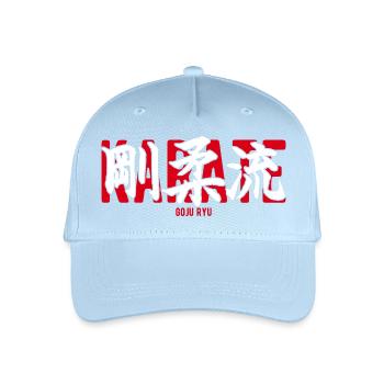 Goju Ryu Karate Kampfsport-Dojo Kanji Japan - Kinder Bio Basecap - Hellblau - Vorne