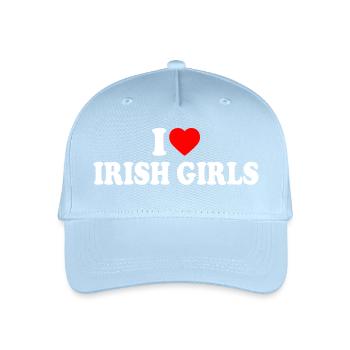I love irish girls - Kinder Bio Basecap - Hellblau - Vorne