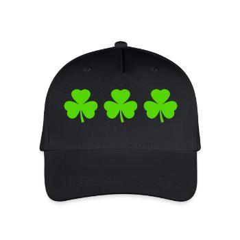 Trèfle d’Irlande Trèfles - Casquette de baseball bio Enfant - noir - Devant